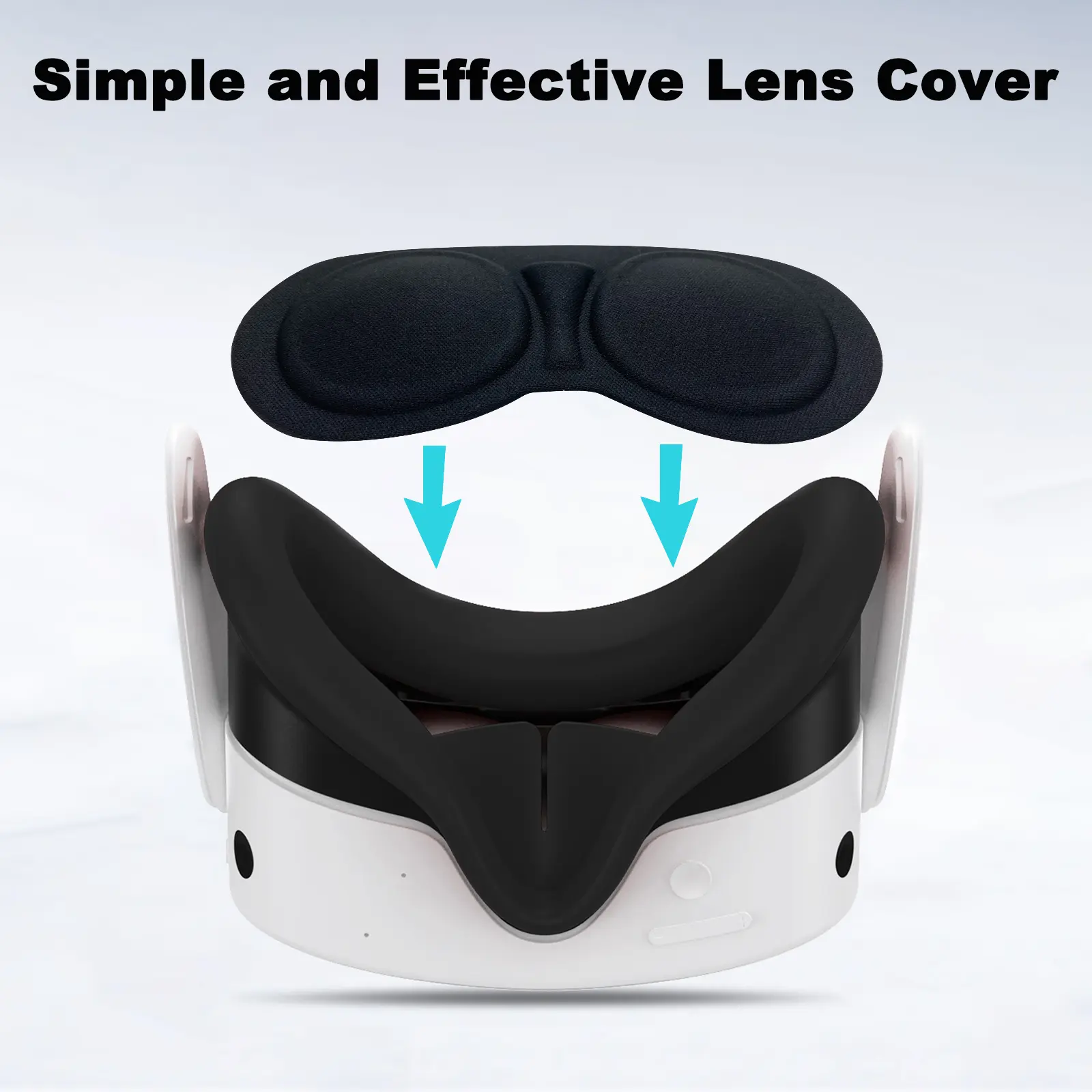 Silicone Cover Set for Oculus/Meta Quest 3S VR Headset Controller Grip Protective Cover Lens Cap Face Case Eye Mask Accessories