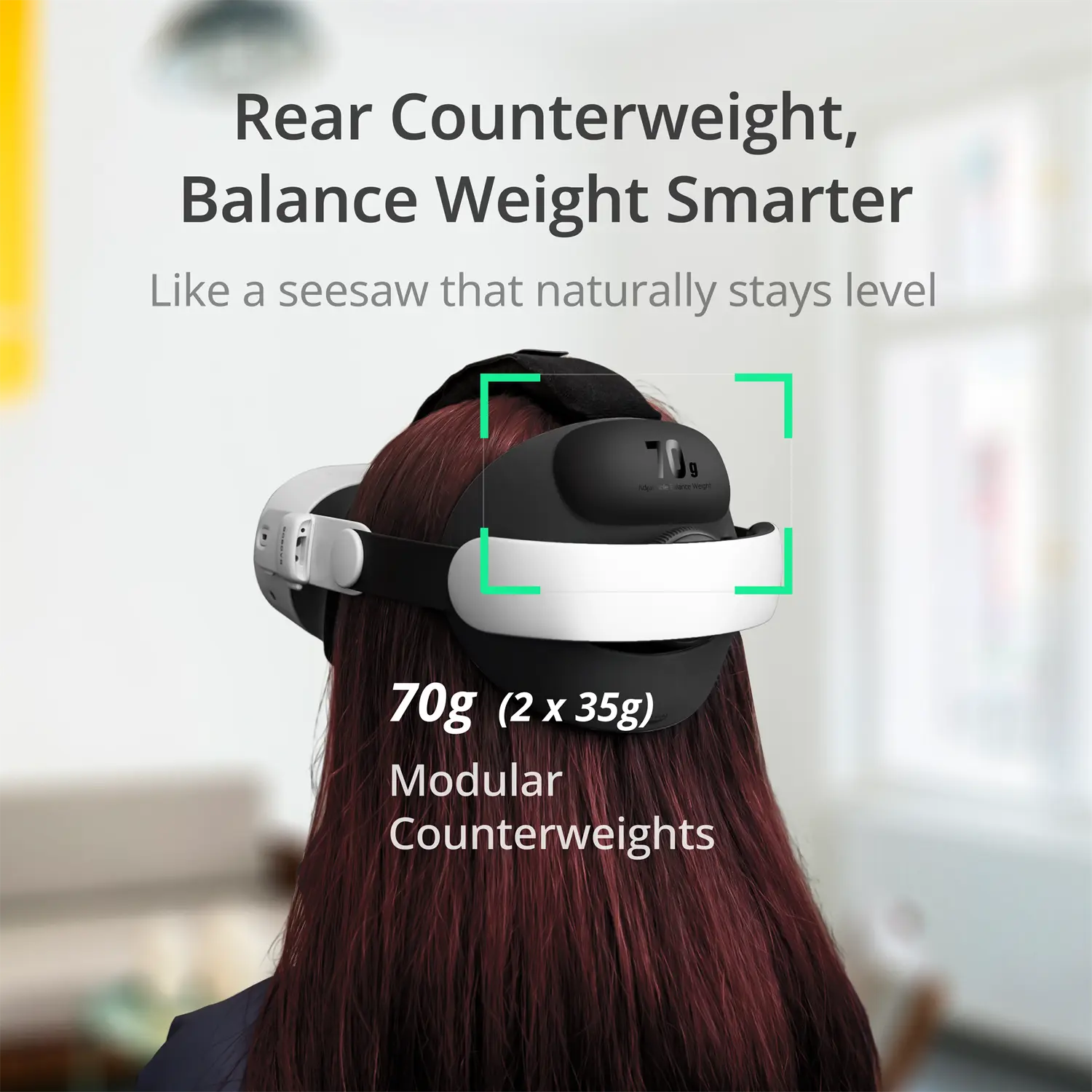 BOBOVR E3 Head Strap VR accessory Compatible with Meta Quest3/3S with Adjustable Counterweight Balancing Reduces Facial Pressure