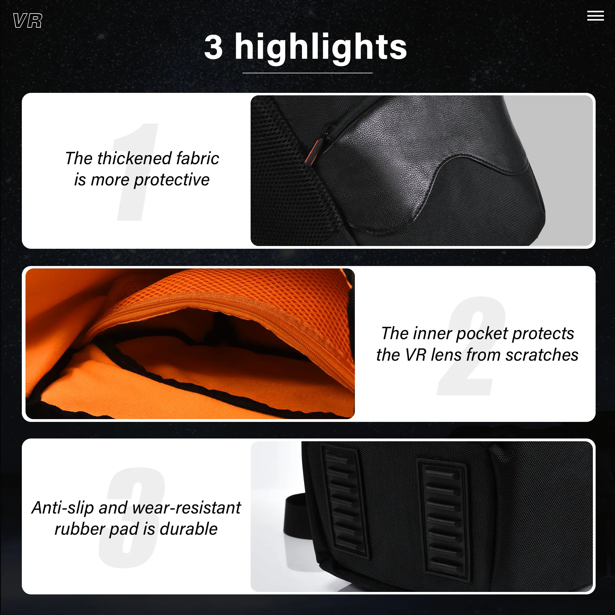 Waterproof Universal VR Glasses Storage Bag For Meta Quest 3S/Quest 3 2/PS VR2/Pico 4 Shoulder Bag Portable Travel Carrying Case