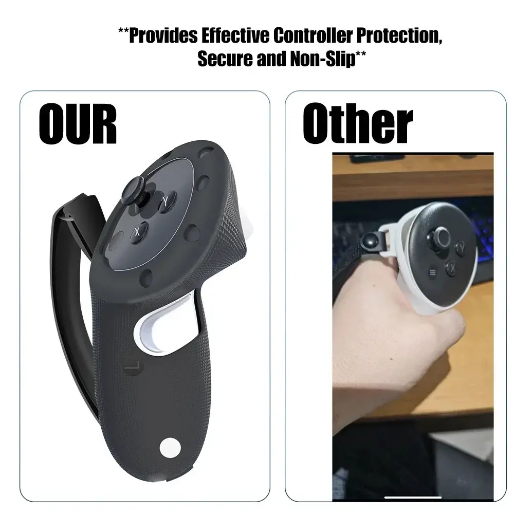 2025 For Quest 3S Case Elite Head Strap Controller Grip Cover Silicone Face Cover Lens Protective for Meta Quest 3S accessories