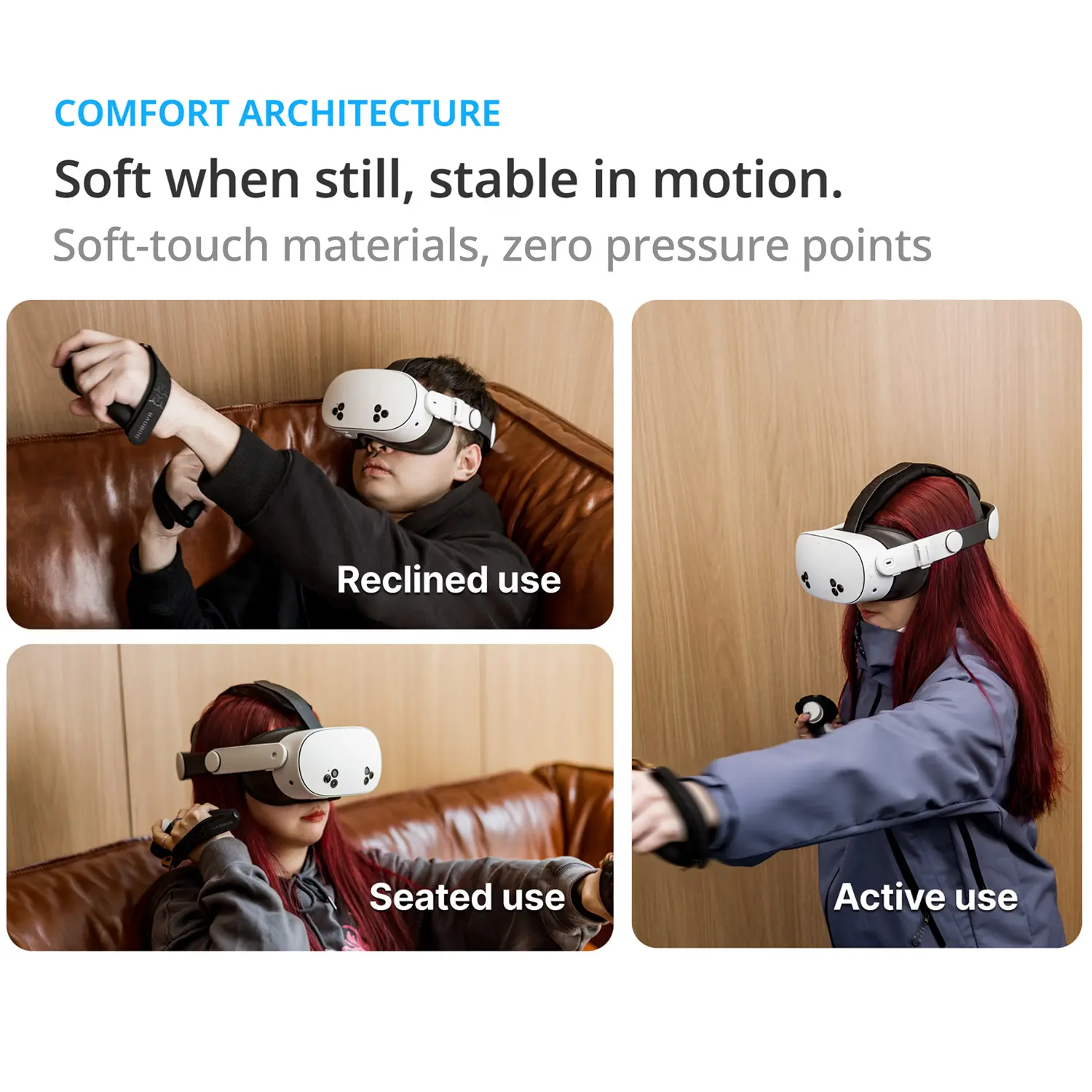BOBOVR E3 Head Strap VR accessory Compatible with Meta Quest3/3S with Adjustable Counterweight Balancing Reduces Facial Pressure