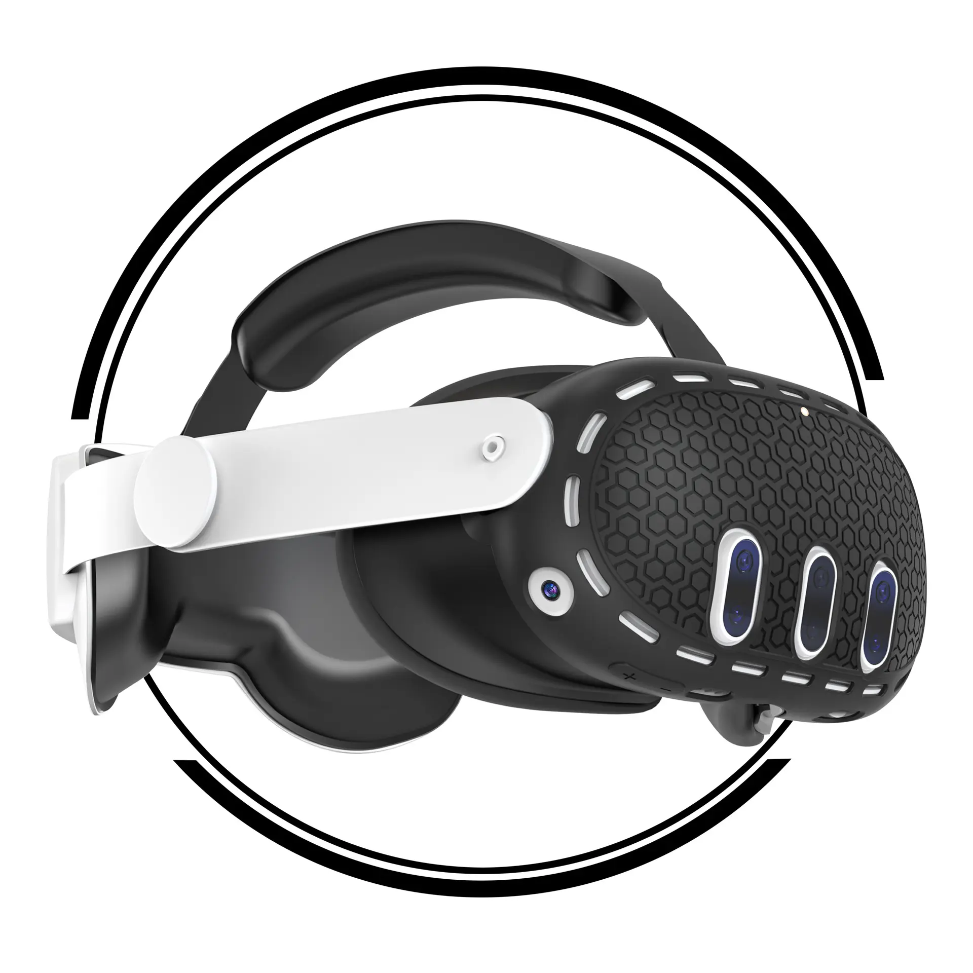 Silicone Protective Cover for Meta Quest 3 VR Headset Anti-scratch Protection Case Glasses Skin for Meta Quest 3 Accessories