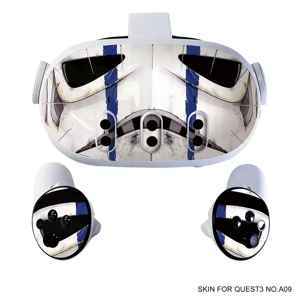 Vinyl Skin Sticker For Meta Quest 3 VR Headset Controller PVC Decals  Halloween Pattern Wrap Cover For Oculus Quest3 Accessories