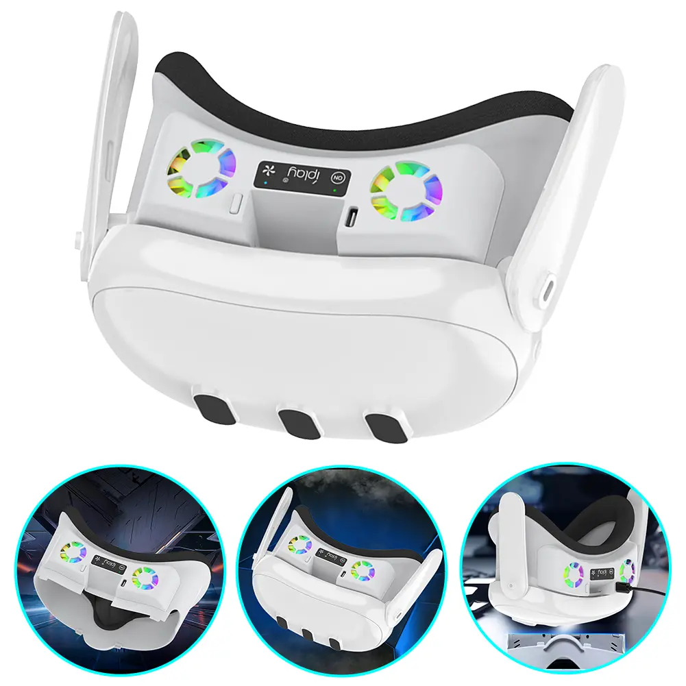 For Meta Quest 3 Air Circulation Face Cover VR Headset Replacement Facial Interface Mask With Cooling Fan For Quest3 Accessories