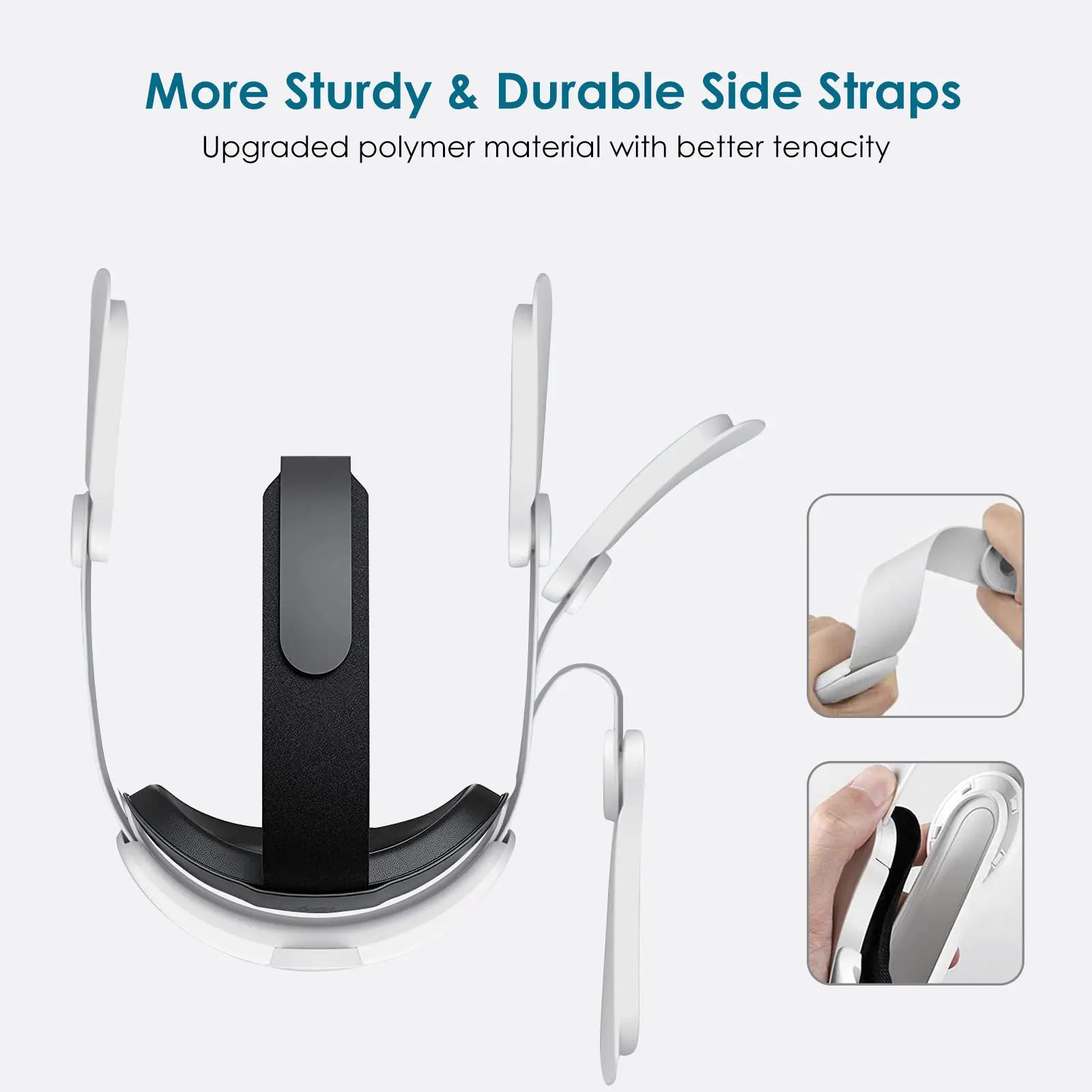 For Meta/ Oculus Quest 2 head strap RGB Electric Exactly Model Adjustable head strap Charged 8000 MAh VR Accessories