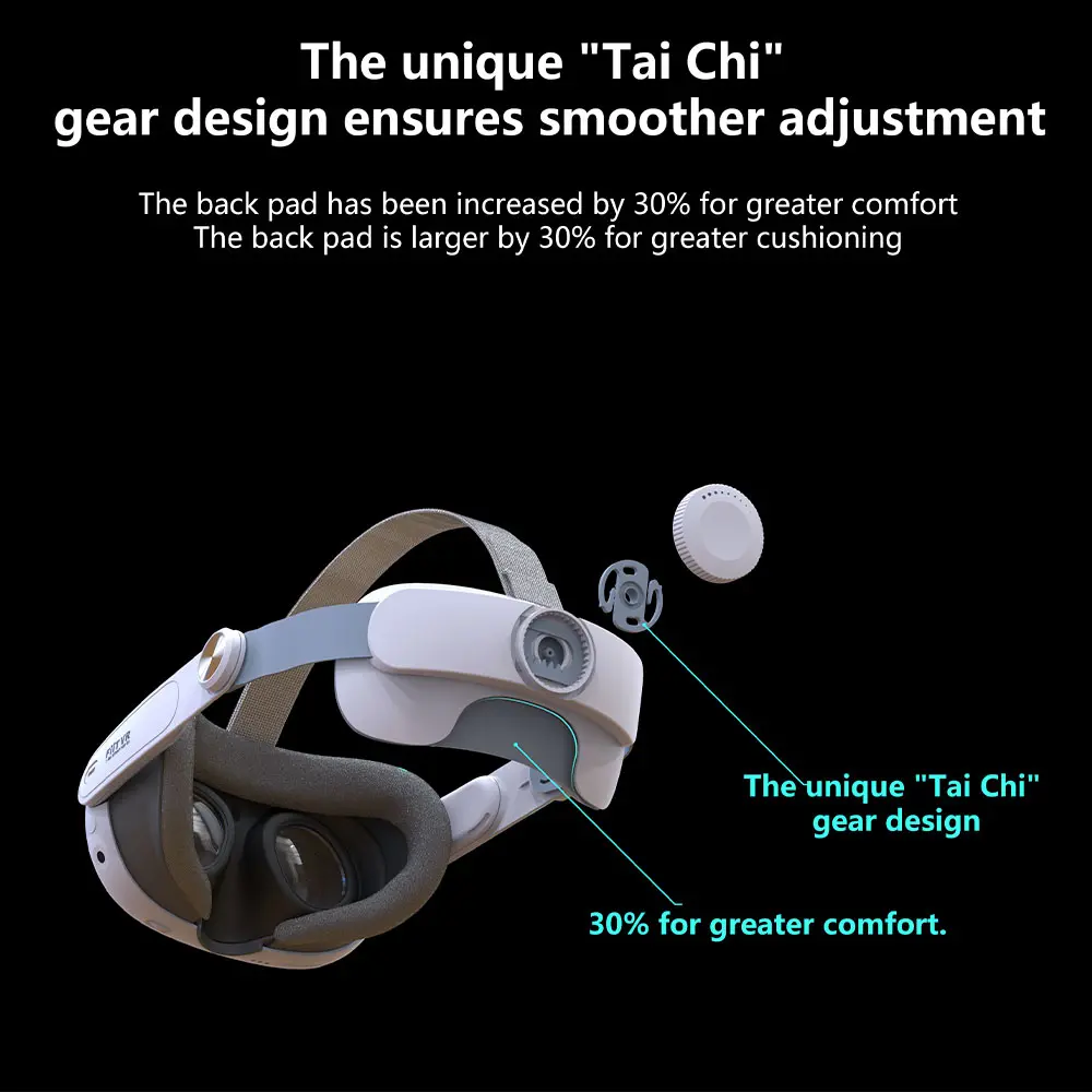 Head Strap headphones For Meta Quest 3/Quest 3S VR Headset Enhanced Sound Adjustable Comfort Ear Muffs Elite Strap Accessories