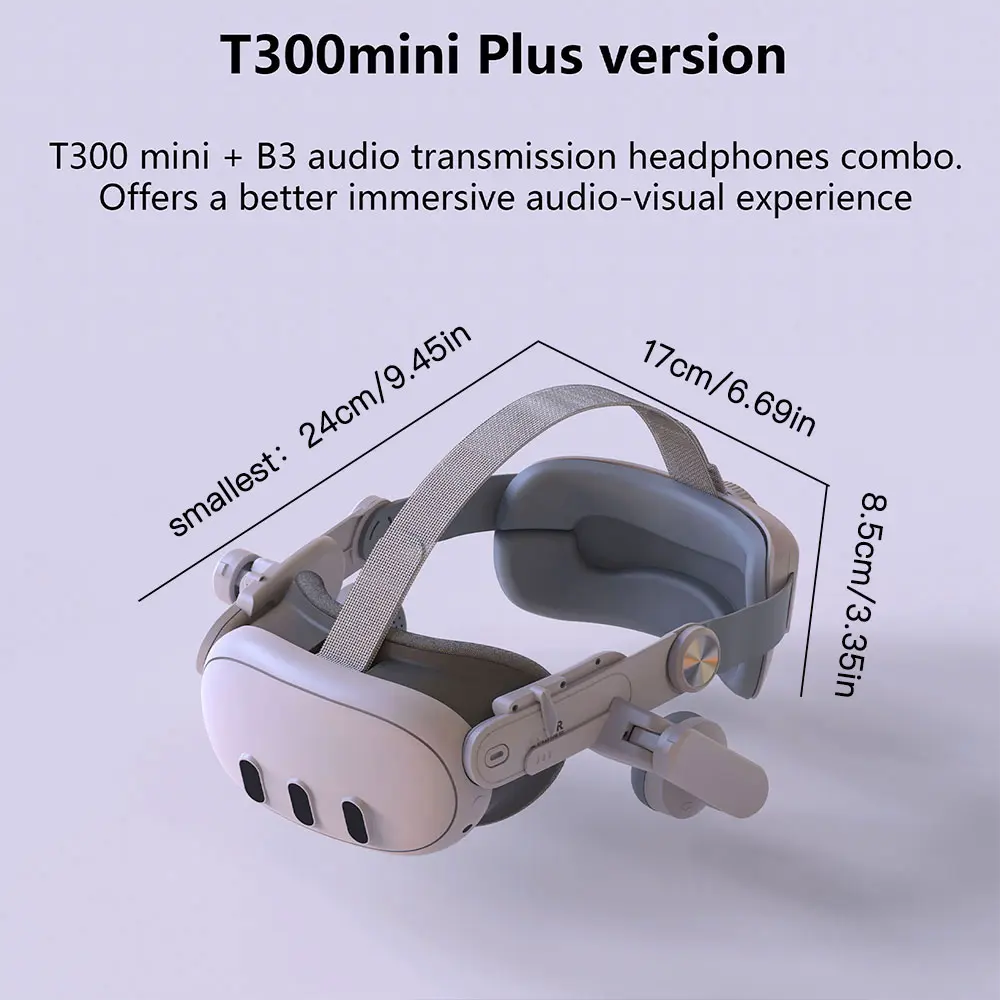 Head Strap headphones For Meta Quest 3/Quest 3S VR Headset Enhanced Sound Adjustable Comfort Ear Muffs Elite Strap Accessories