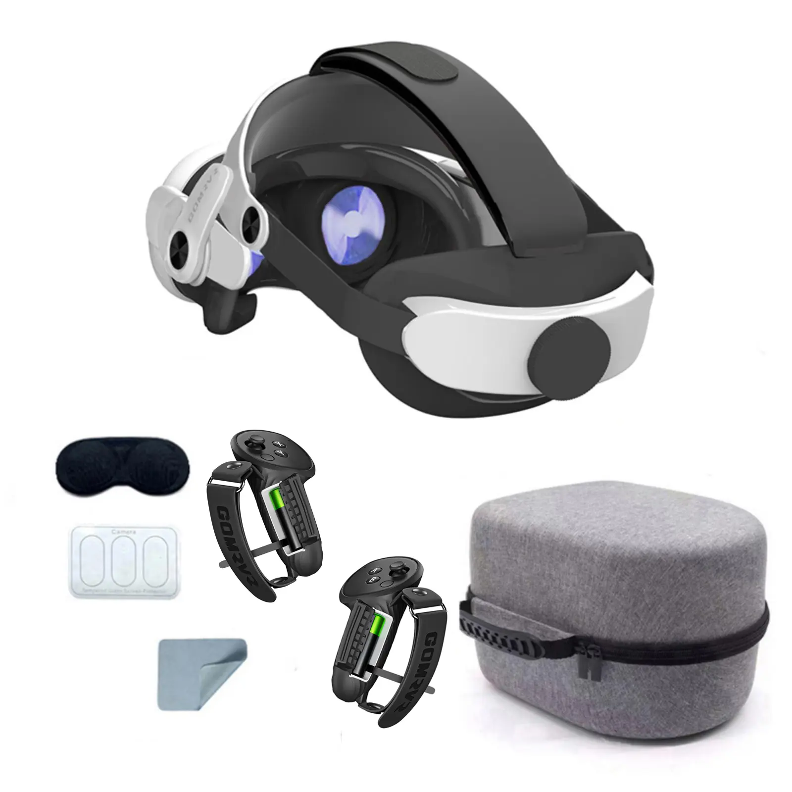 GOMRVR Replaceable Head Strap for Meta Quest 3 VR Improve Comfort Adjustable Head Strap for Meta Oculus Quest 3 Accessories