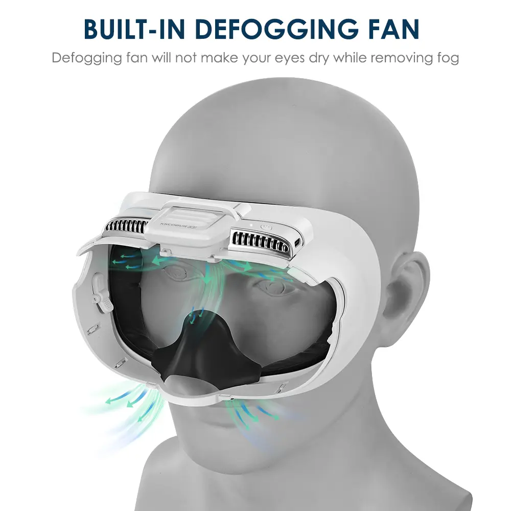 KKCOBVR K3 Mirror Mist Removal Fan Compatible For Quest 3, Maintaining Facial Ventilation