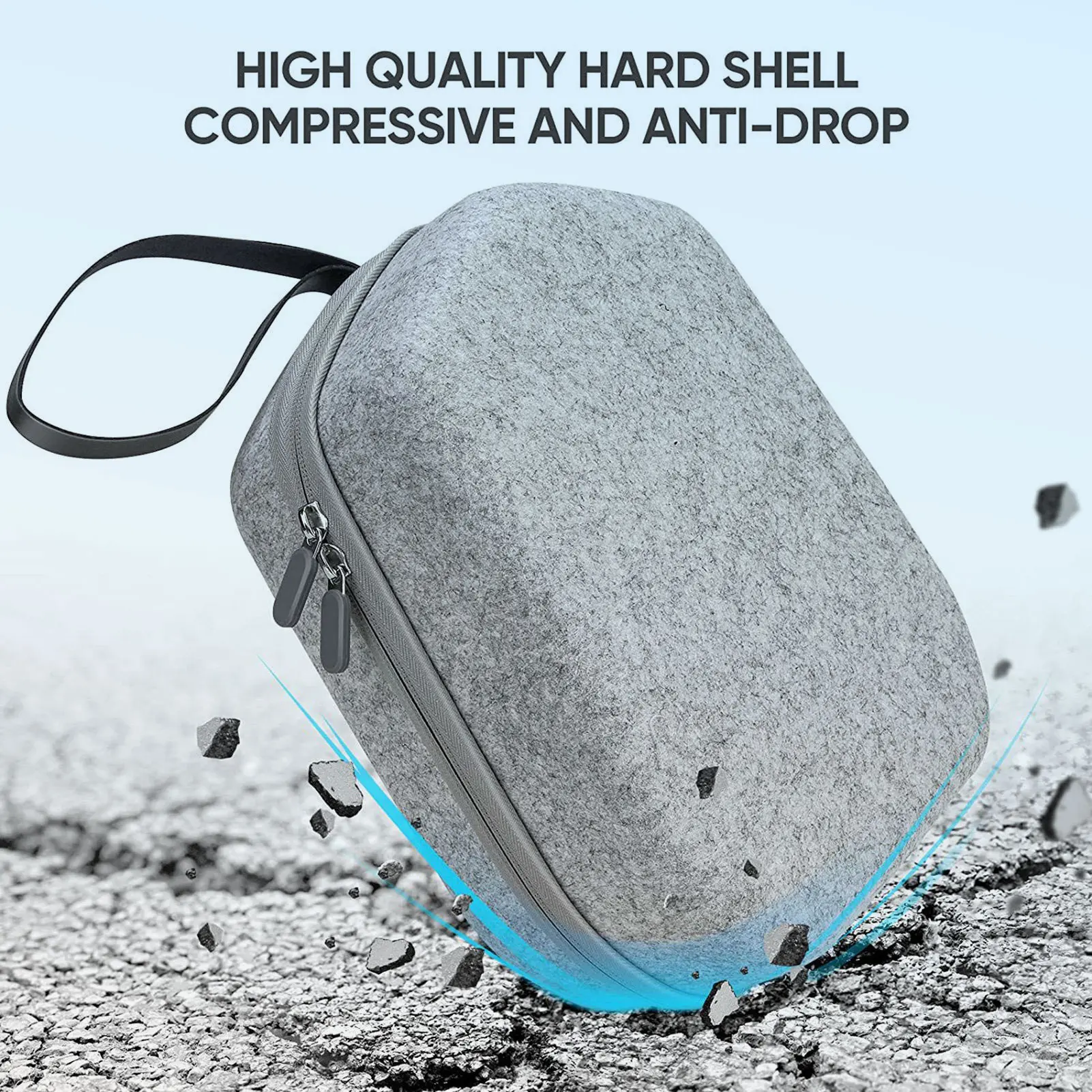 Hard Carrying Case for Meta Quest 3/3S/Quest 2/PICO4/Vision Pro Official Elite Strap VR Gaming Headset Controller Accessories