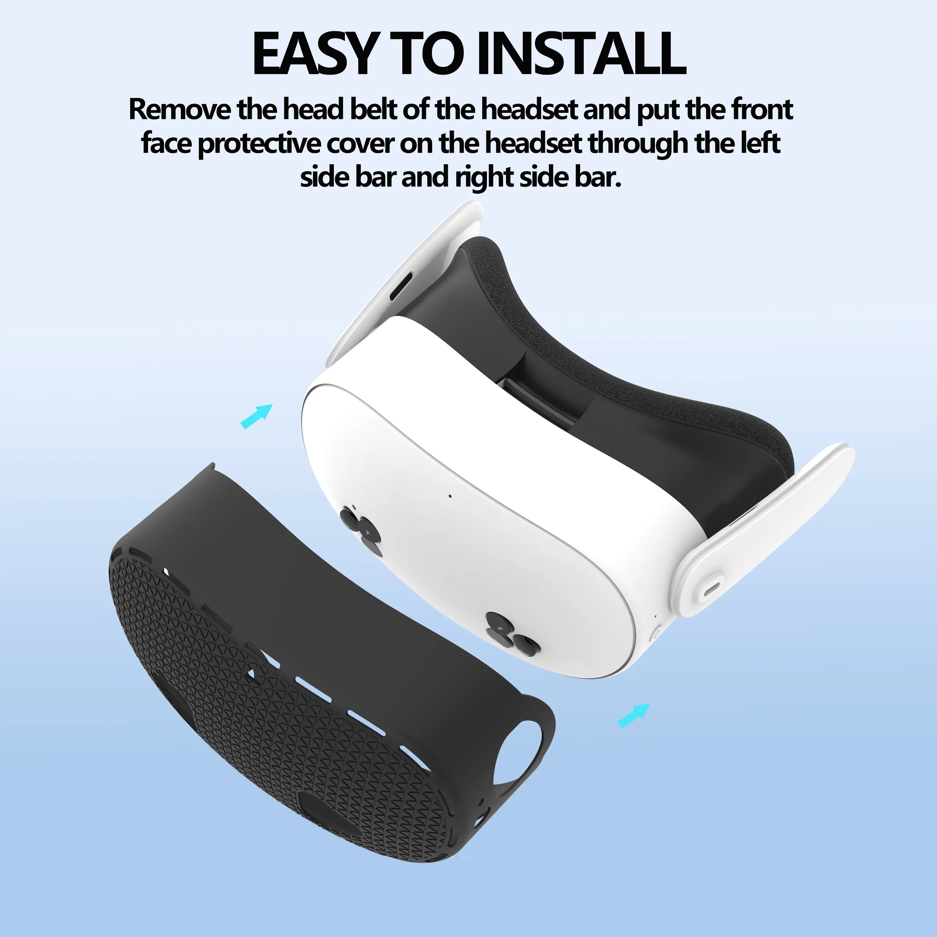 New For Meta Quest 3S Silicone Soft Cover 7 in 1 Set Lens Cap Protective Film Controller Grip/Face Case Oculus VR Accessories