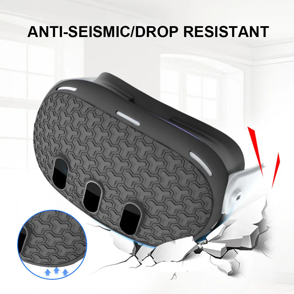 7PCS Silicone Protective Cover for Meta Quest 3 Accessories Anti-Scratch VR TPU Protective Cover VR Headset Sleeve Shell Case