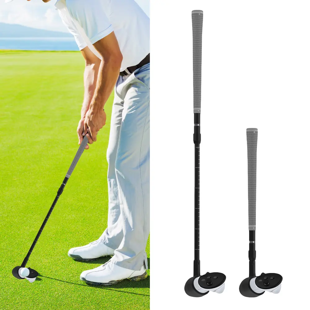VR Golf Club Attachment for Meta Quest 3S/Quest 3/Quest 2 VR Golf Club Grip Retractable VR Golf Handle Controller Accessories