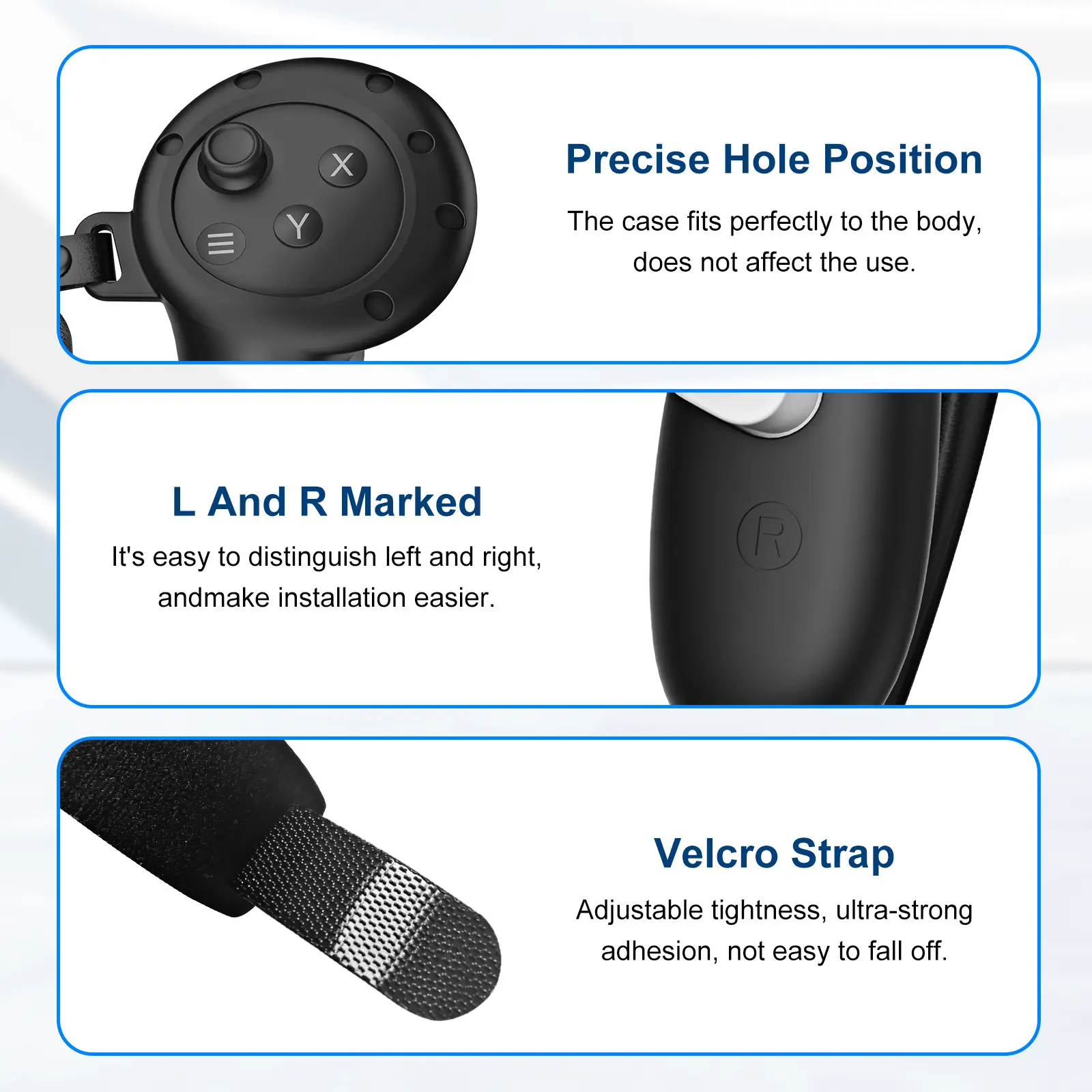 Handle Protector Silicone Cover VR Sweat-proof Touch Controller Protective Case For Oculus Quest 3/Quest 3S Game Accessories