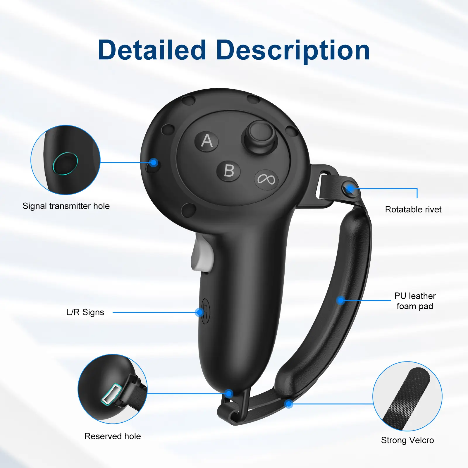 Handle Protector Silicone Cover VR Sweat-proof Touch Controller Protective Case For Oculus Quest 3/Quest 3S Game Accessories