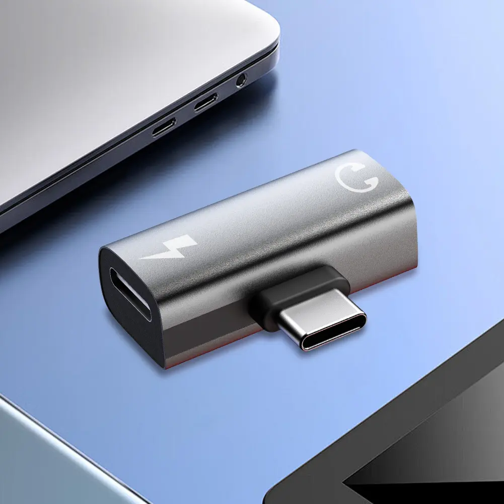 2-in-1 USB Type C To 3.5mm Headphone and Charger Adapter PD 30W Audio Aux Adapter USB C To Type-C Converter for Meta Quest 3S