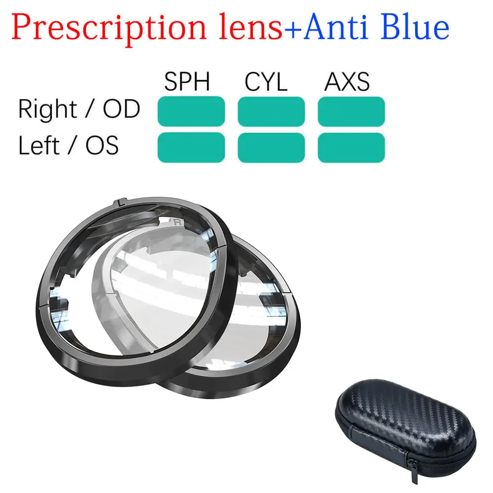New Magnetic Myopia Frames for Quest 3 Myopia Lens Anti Blue Light Glasses Quick Disassemble Protection VR Prescription Lenses