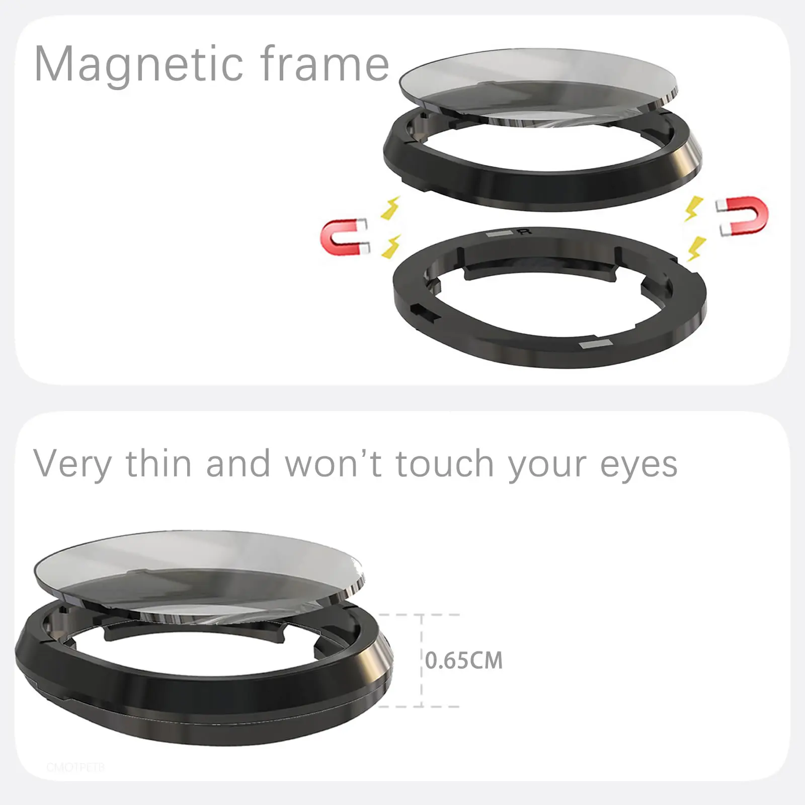 New Magnetic Myopia Frames for Quest 3 Myopia Lens Anti Blue Light Glasses Quick Disassemble Protection VR Prescription Lenses