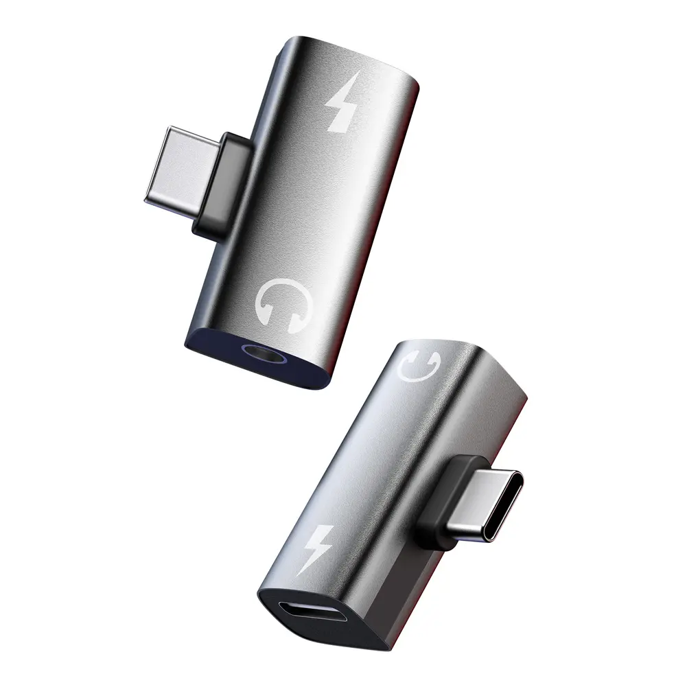 2-in-1 USB Type C To 3.5mm Headphone and Charger Adapter PD 30W Audio Aux Adapter USB C To Type-C Converter for Meta Quest 3S