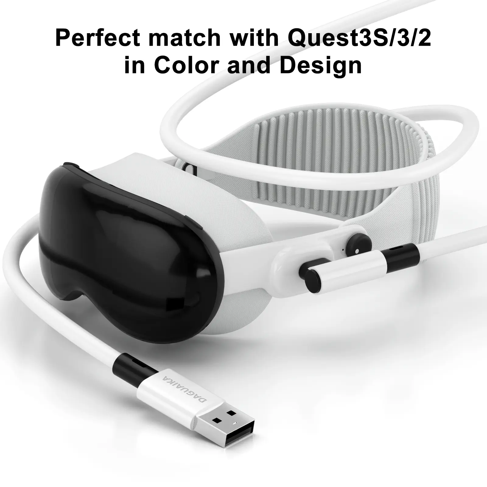 VR Link Cable for Meta Quest 3s Accessories USB 3 Type C Cable Data Transfer Fast Charging for Oculus Quest 3S Accessories 5m