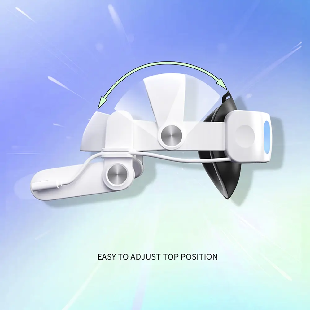 Elite Strap Replacement 10000mAh Extend Playtime and Comfort Comfort VR Strap Reduce Facial Stress for Meta Quest 3S VR Headset