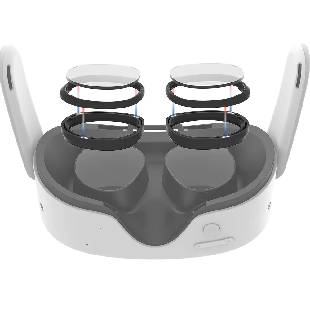 Compatible with Meta Quest 3S/Quest 2 Glasses VR Accessory Upgraded Custom Myopia Optical Lenses with 3-Point Magnetic Frame