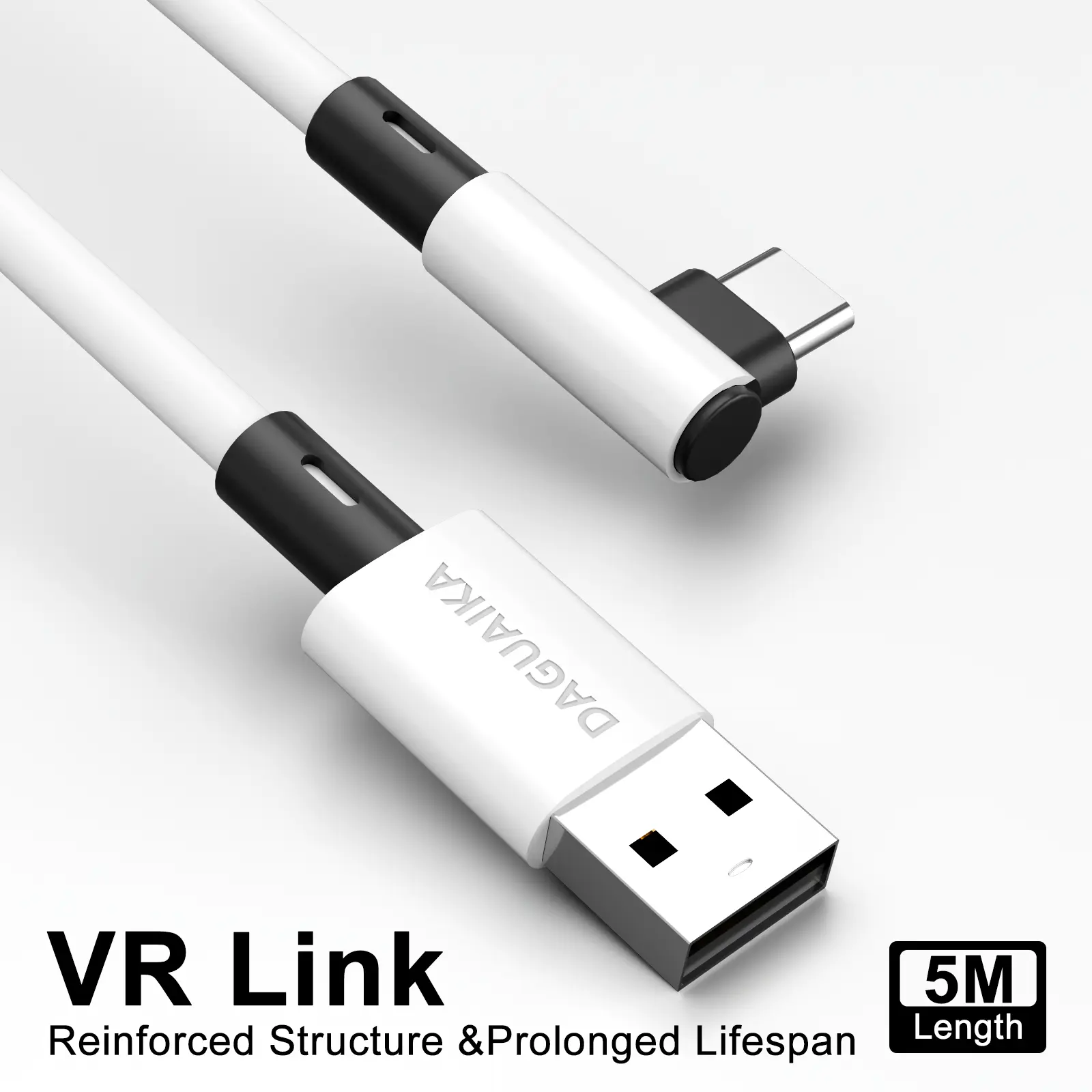 VR Link Cable for Meta Quest 3s Accessories USB 3 Type C Cable Data Transfer Fast Charging for Oculus Quest 3S Accessories 5m