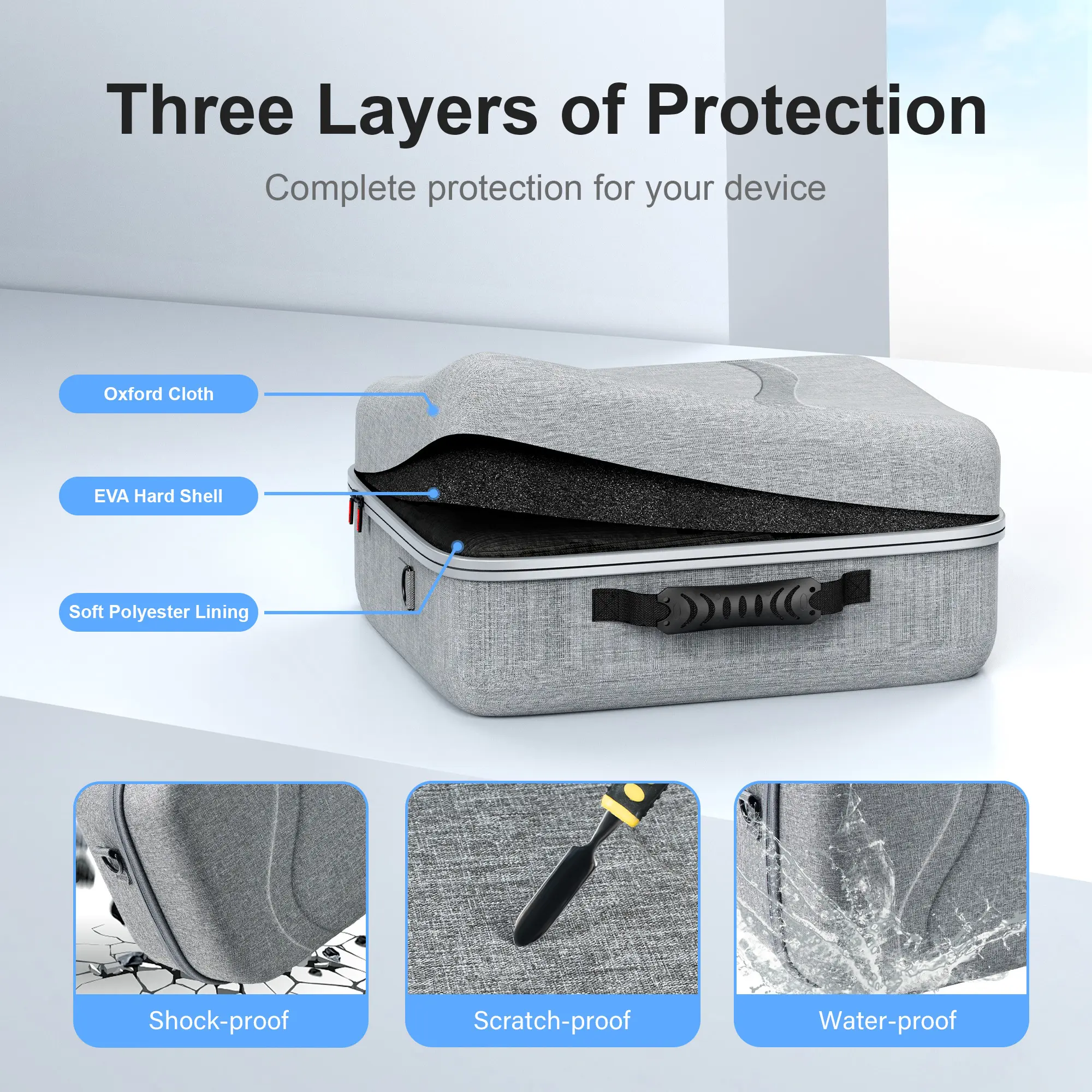 For Meta Quest 3VR Glasses storage box bobovr S3Pro Headwear Single shoulder straddle backpack Protective box accessories [New]