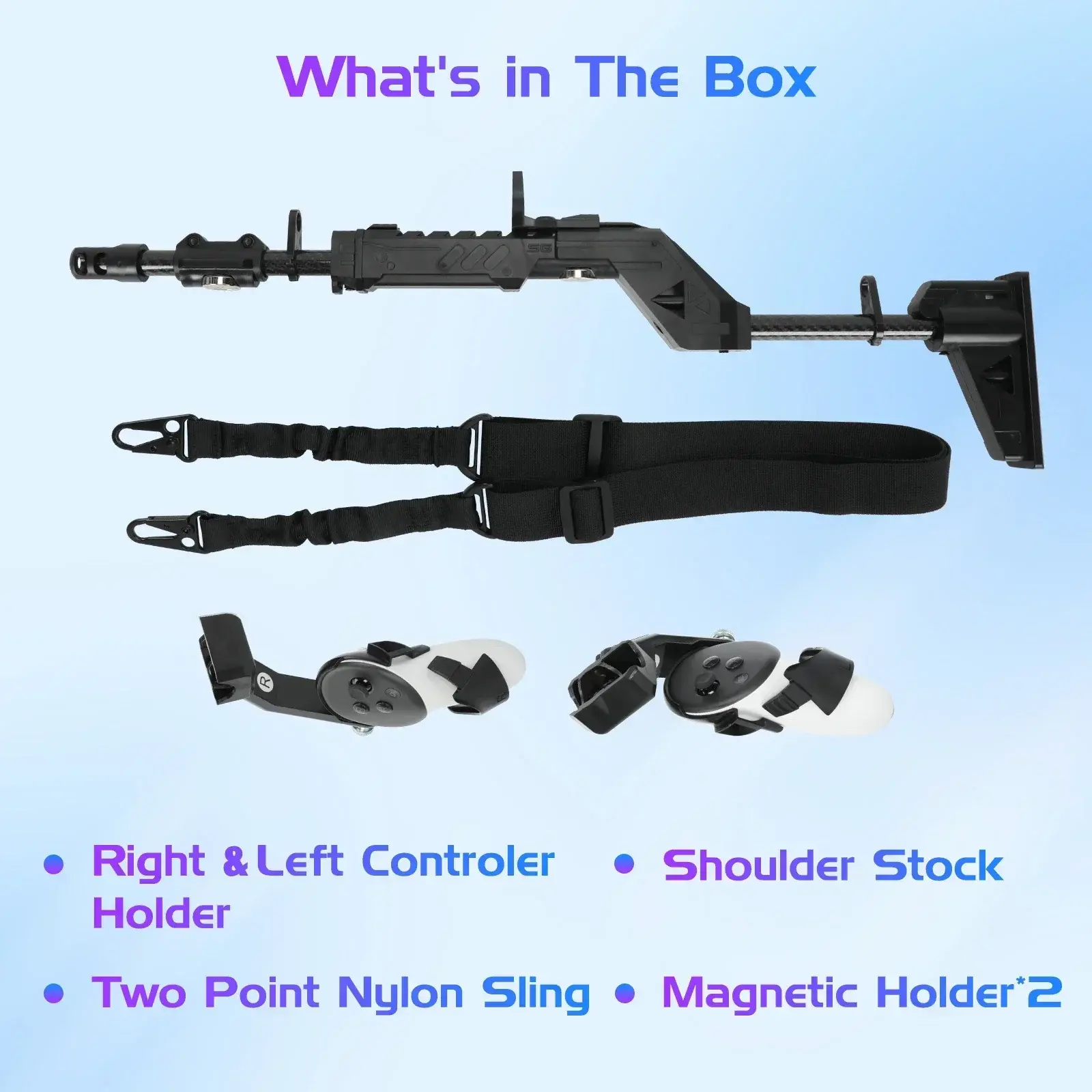 For Meta Quest 3S/Quest 3 Original VR Gaming Pistol Grip Holster Magnetic Controller Grip Cover For Quets 3S/Quest 3 Accessories