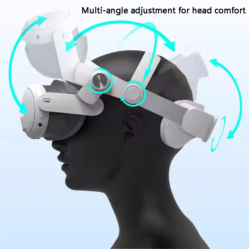 For Meta Quest 3 Quest3 Headband Head Strap Holder Virtual Reality VR Glasses Headset Helmet Game Accessories Gaming Adjustable