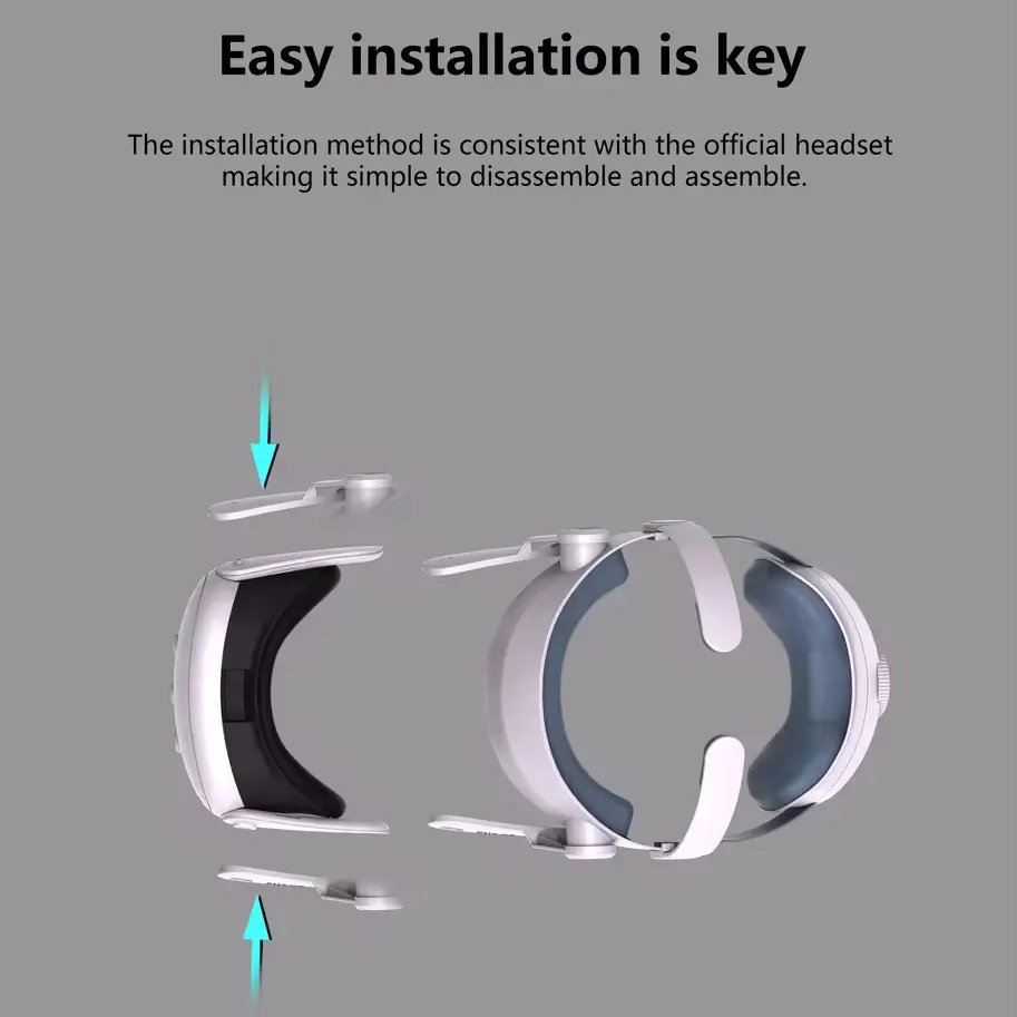 For Meta Quest 3 Quest3 Headband Head Strap Holder Virtual Reality VR Glasses Headset Helmet Game Accessories Gaming Adjustable