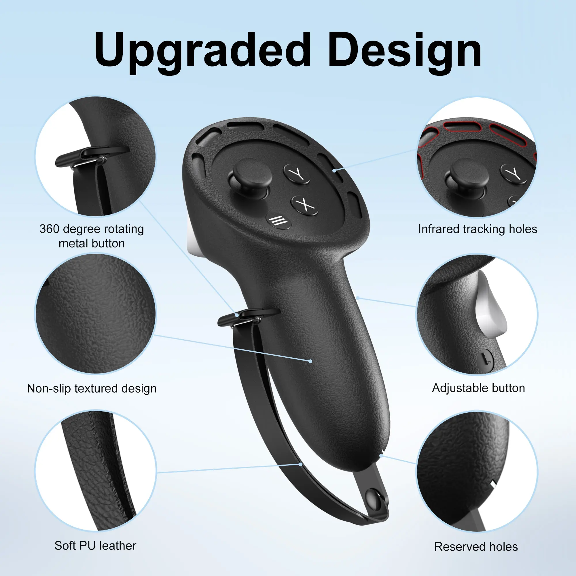 Soft Protector For Meta Quest 3S Silicone Cover Shockproof, Anti-Slip, Easy to Install Upgrade VR Experience VR Headset Case
