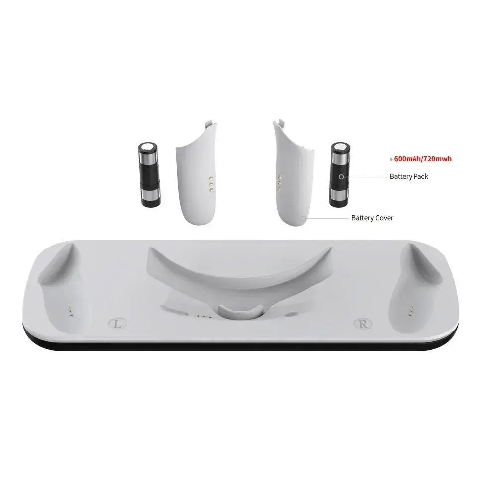 VR Headset Charging Dock for Mate Quest 3 Dual Controller Contact Charger Stand With LED Light For Oculus Quest 3 Charge Station