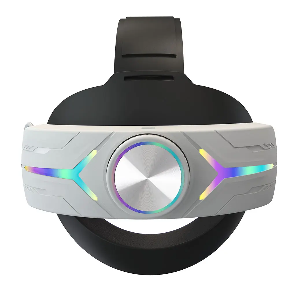 RGB Adjustable VR Head Strap 8000mAh Rechargeable Head Strap Accessories Comfort Reduce Face Pressure for Meta Quest 3 Headset