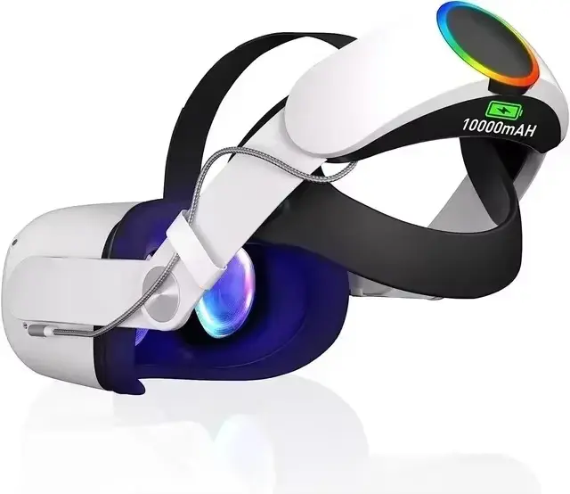 For Oculus Quest 2 Head Strap with 10000mAh Battery VR Headset Fast Charging Power Elite Strap for Oculus Quest2 Accessories