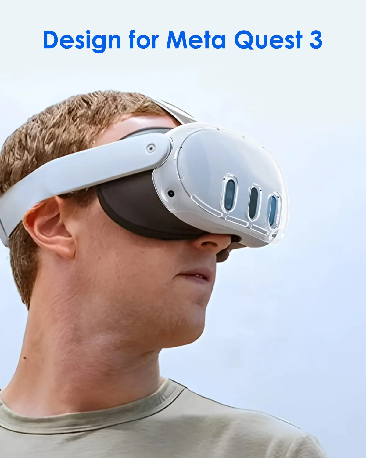 Aolion For Meta Quest3 VR Helmet Protective Cover Clear TPU Cases Set Protector Dustproof For Oculus Meta Quest3s VR Accessories