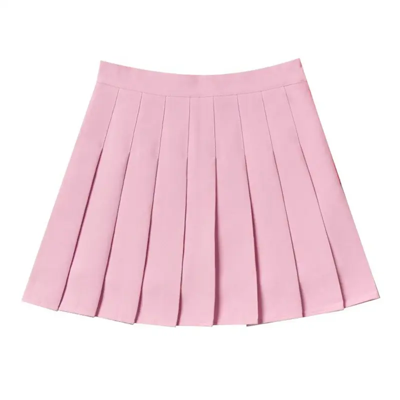 White Women Pleated Skirts Summer High Waist Zipper Girls Dancing JK Mini Skirts Black Fashion Student A Line Faldas 2024