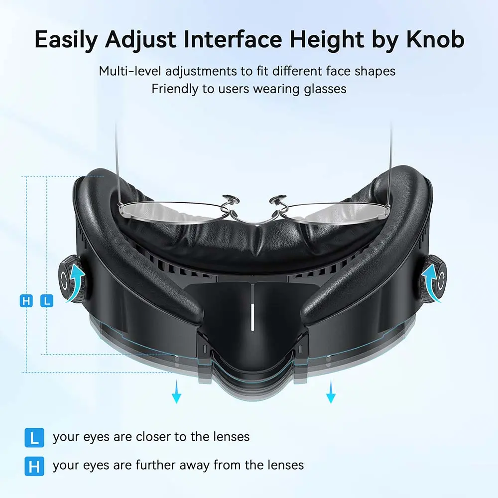 AMVR Face Mask Cover for Quest 3 Facial Interface Ice Silk Fabric Replacement Pad VR Glasses Accessories