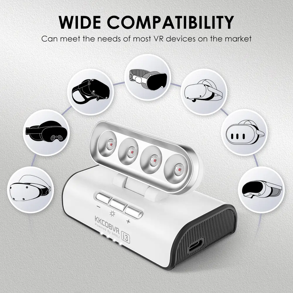 KKCOBVR i3 VR Infrared Light Accessories Can Enhance Tracking Compatible For Quest 3/3S/2/1/pro, Apple Vision Pro,PICO 4