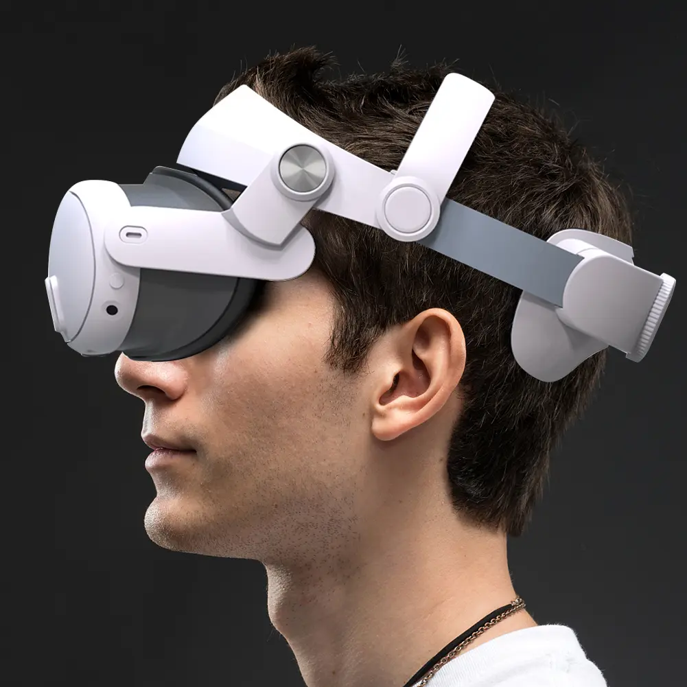 Adjustable Head Strap Comfort Replacement Elite Strap Reduces Pressure Ergonomic VR Accessories for Meta Quest 3