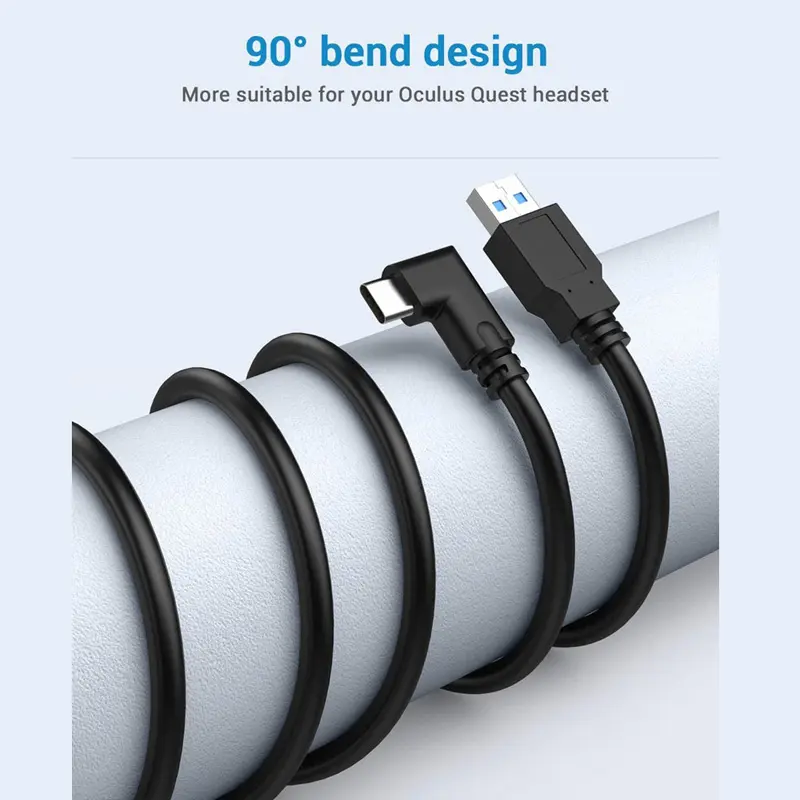 Data Line Charging Cable For Oculus Quest 3/Quest 2/Quest 1 VR Link USB 3.2 Data Transfer USB-A Type-C Cable for PICO 3/4 Pro