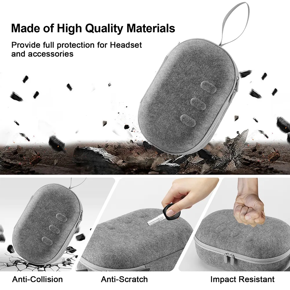 Hard Carry Case For Meta Quest 3 Anti-Scratch Shockproof Protective Case VR Glasses Headset Kit Storage Bag For Oculus Quest 3
