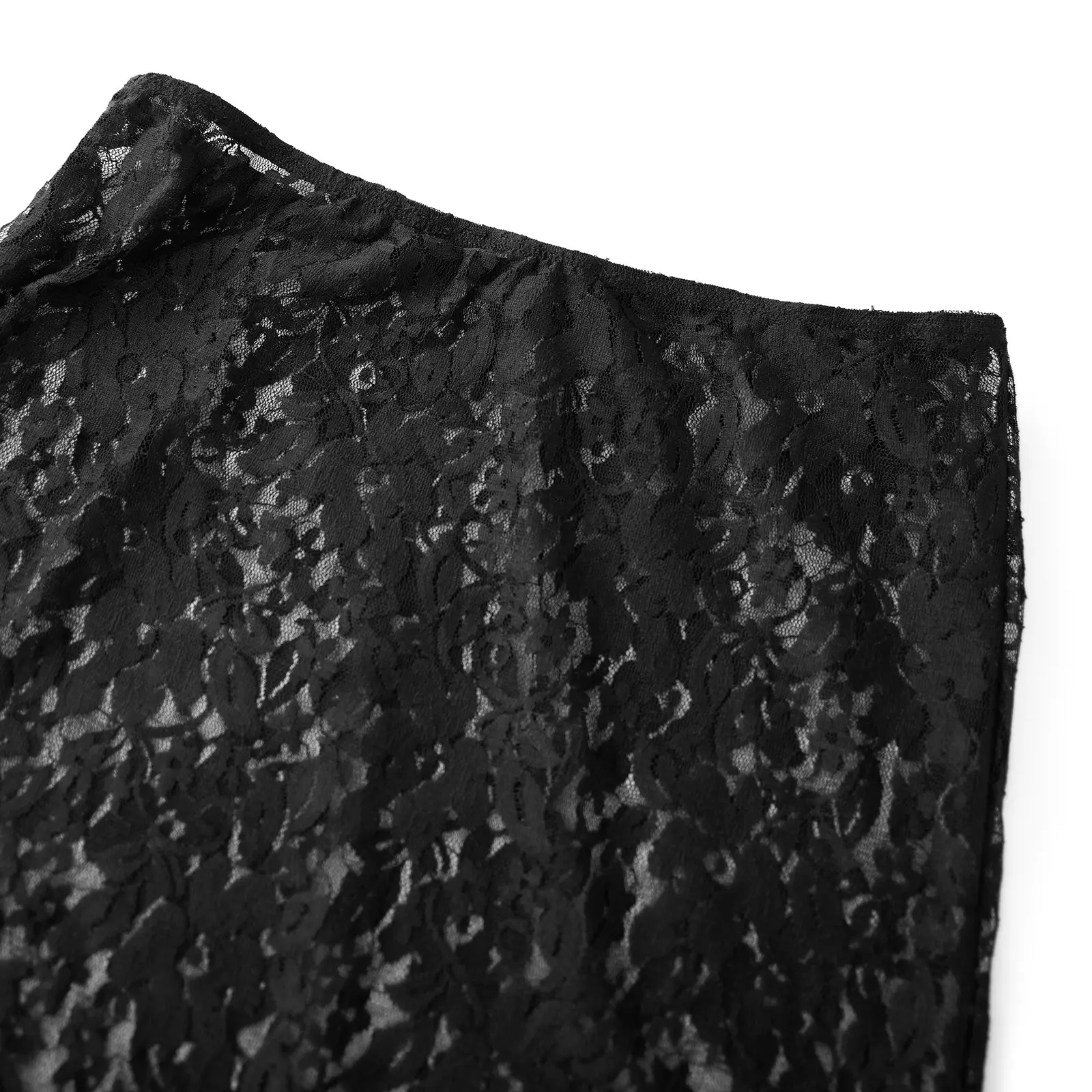 Women Sexy Sheer Lace Maxi Skirts Female Summer Boho See Through Bodycon Long Skirts for Party Club Streetwear Y2K Fairy Clothes