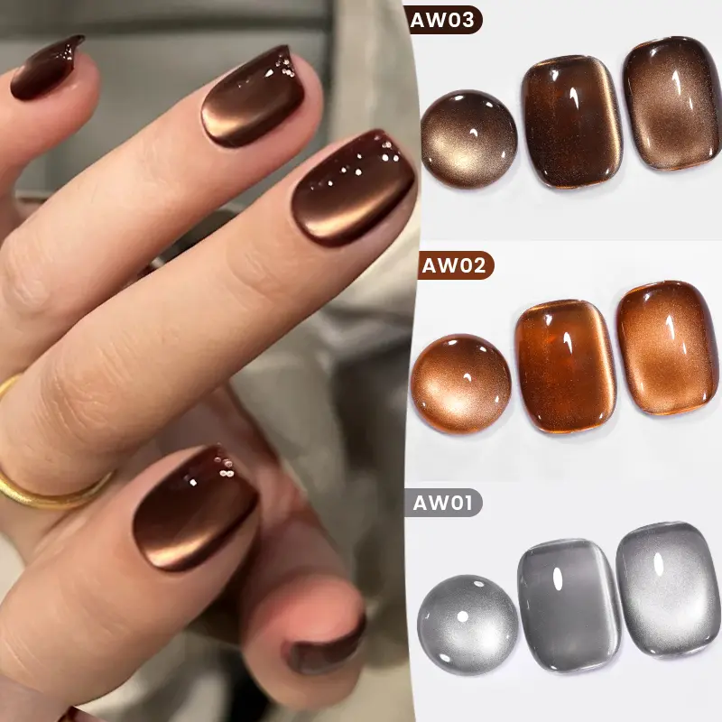 BORN PRETTY 10ml Water Light Cat Magnetic Gel for Autumn Winter Naills Semi Permanent Soak Off UV Gel Manicure Nail Art Varnish
