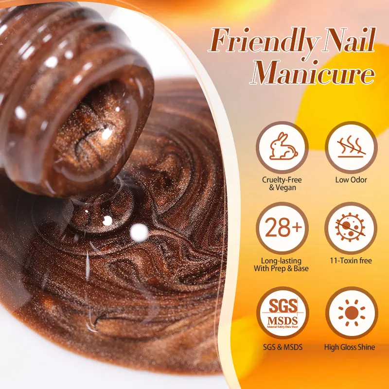BORN PRETTY 10ml Water Light Cat Magnetic Gel for Autumn Winter Naills Semi Permanent Soak Off UV Gel Manicure Nail Art Varnish