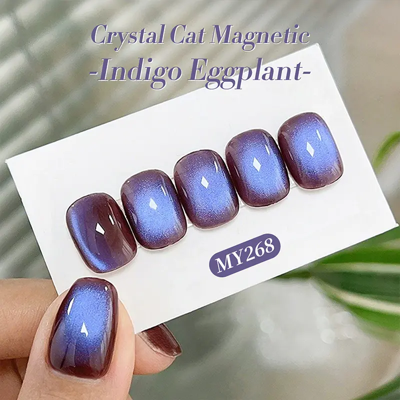 BORN PRETTY 10ml Purple Black Green Cat Magnetic Gel Ultra Shine Semi Permanent Soak Off UV Gel Summer Nail Art Varnish