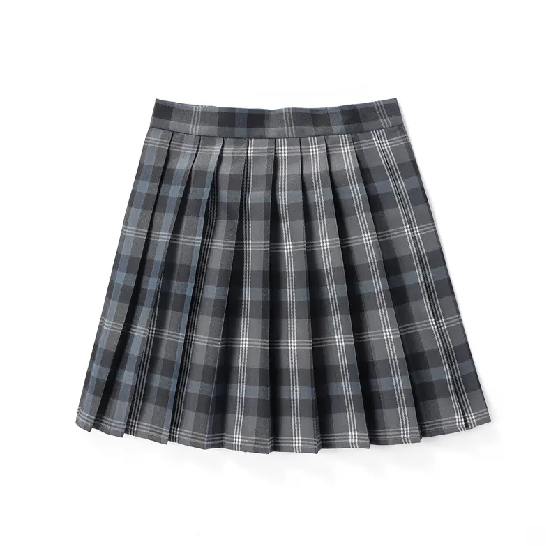 Summer Plaid Pleated Skirt With Korean Jk Skirt Uniform Japanese School Preppy A Line Mini Skirts