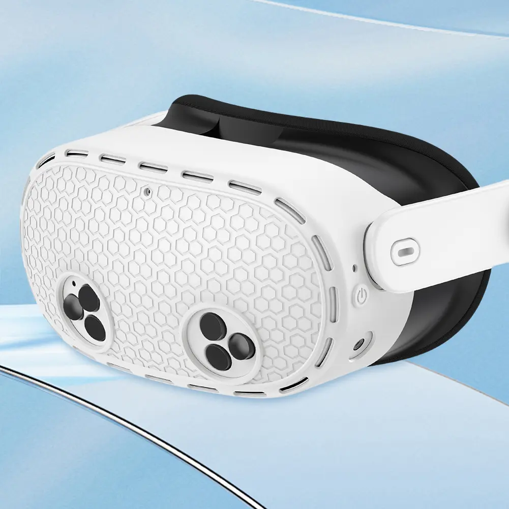 Silicone Host Protective Cover Drop-Proof Host Protector Waterproof VR Headset Protector for Meta Quest 3S VR Accessories