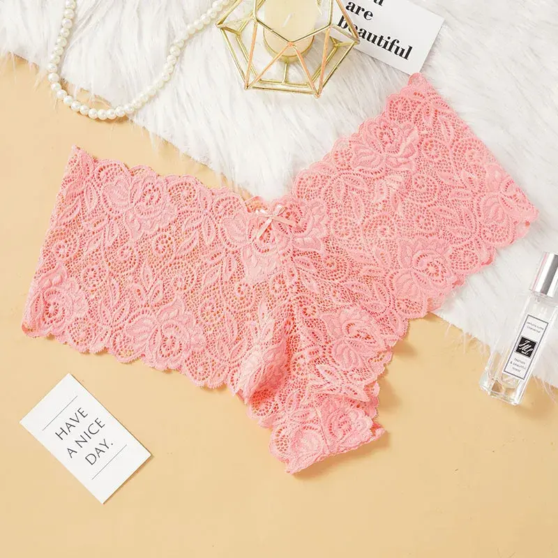 Sexy Floral Lace Panties Women Briefs Low Waist Soft Lingerie Comfortable Female Underwear Girls Intimates Panties