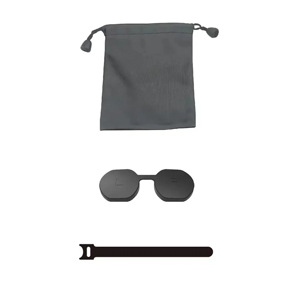Portable EVA Protection Zipper Storage Bag with Lens Cover for PS VR2 Eyeglass Accessories with Shock Absorption